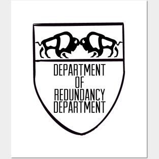 Redundancy Department Graphic Logo (Black) Posters and Art